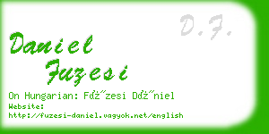 daniel fuzesi business card